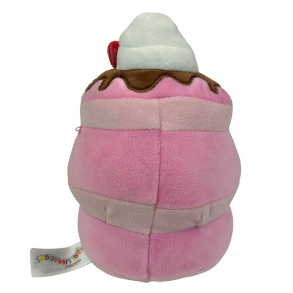 Squishmallows Shelly Strawberry Pancake Syrup Hearts Pink White 6" Plush - Picture 6 of 9